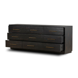 Suki 9 Drawer Dresser in Burnished Black