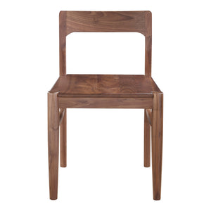 Moe's Owing Dining Chair Walnut Brown - Set of 2