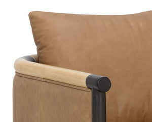 WILDER LOUNGE CHAIR - LUDLOW SESAME LEATHER