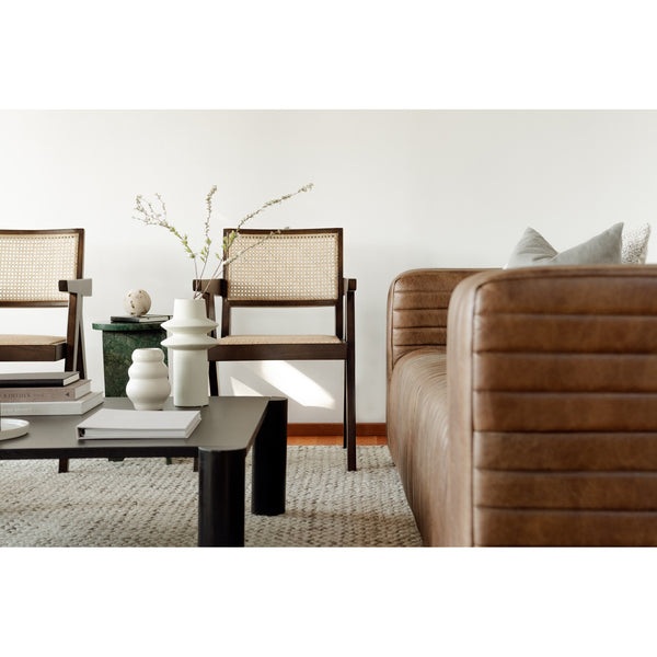 Castle Sofa in Brown Leather