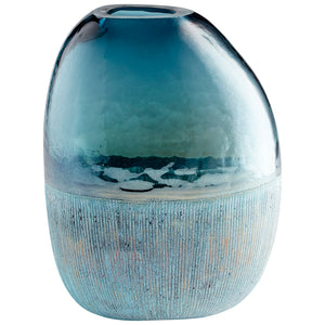 Large Cape Caspian Vase in Blue