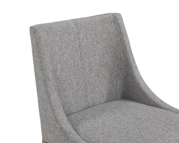 DIONNE DINING CHAIR - MONUMENT PEBBLE