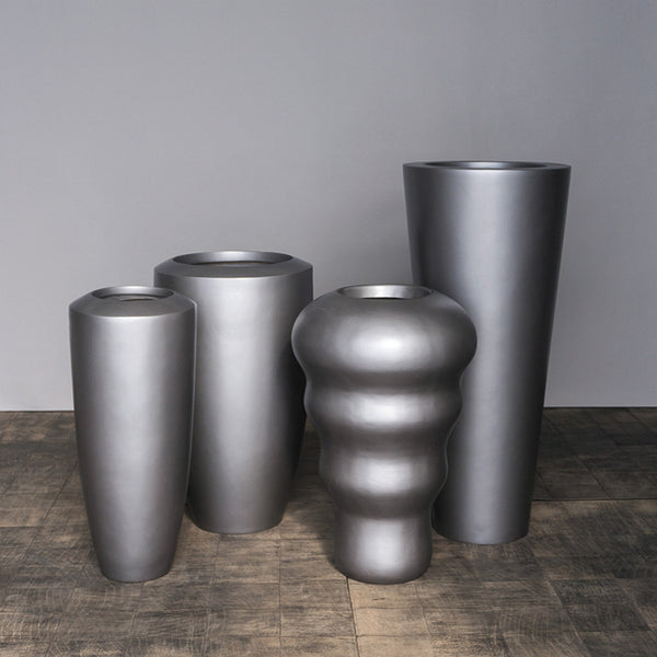 Madrid Floor Planter, pewter