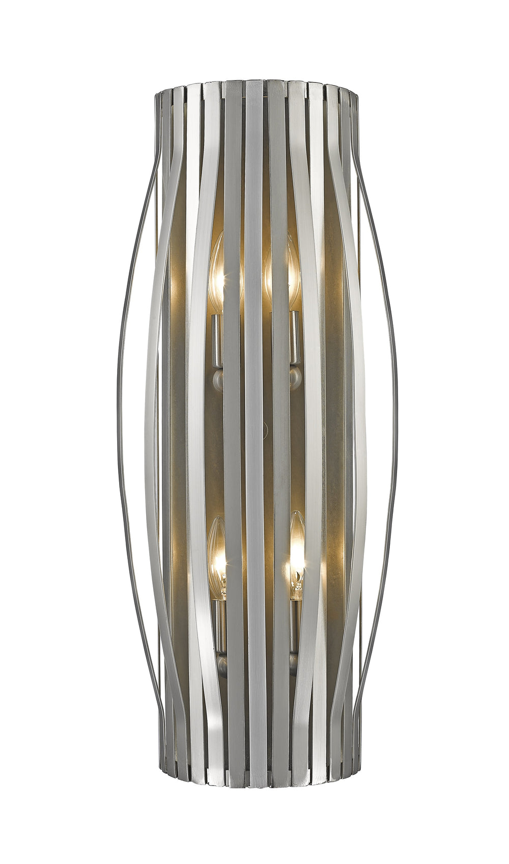 Moundou 4 Light Wall Sconce in Brushed Nickel Finish