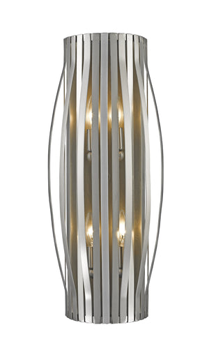 Moundou 4 Light Wall Sconce in Brushed Nickel Finish