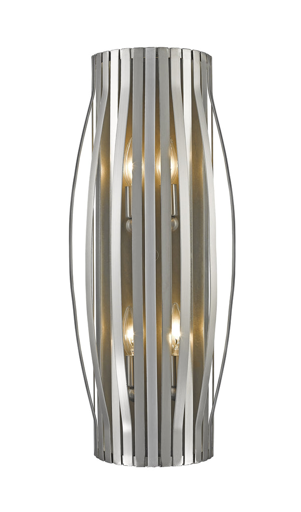 Moundou 4 Light Wall Sconce in Brushed Nickel Finish