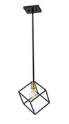 Vertical 1 Light Pendant in Bronze + Olde Brass Finish