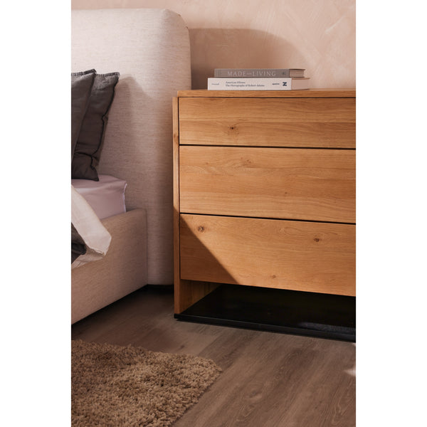 Samara King Bed in White Linen