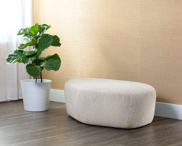 SORAYA OTTOMAN - DOVE CREAM