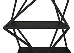 Sutro Shelf in Matte Black Industrial Steel