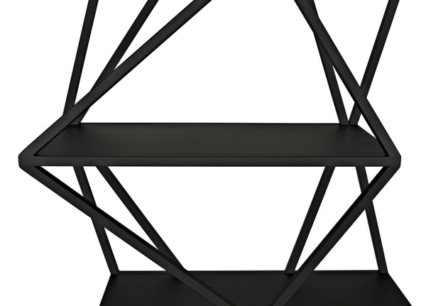 Sutro Shelf in Matte Black Industrial Steel