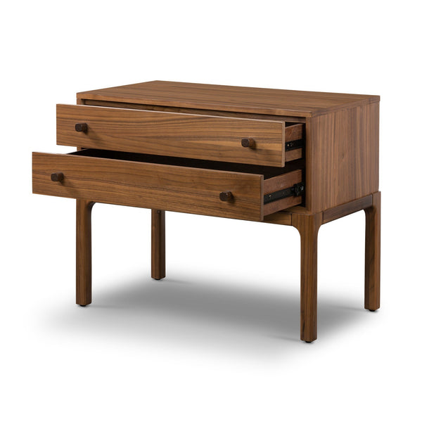 Arturo Nightstand - Natural Walnut Veneer