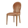 Eldoris Faux Leather Dining Side Chair, Borneo Chocolate