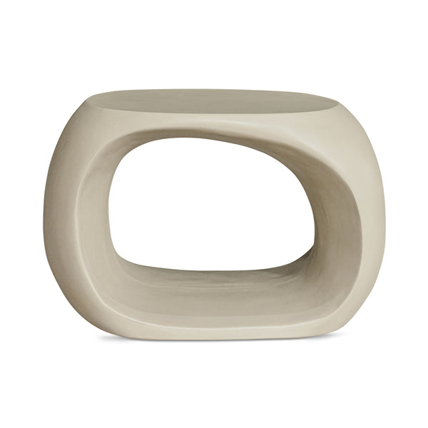 Moe's Albers Outdoor Stool in Cream Concrete
