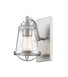 Mariner 1 Light Wall Sconce in Brushed Nickel Finish