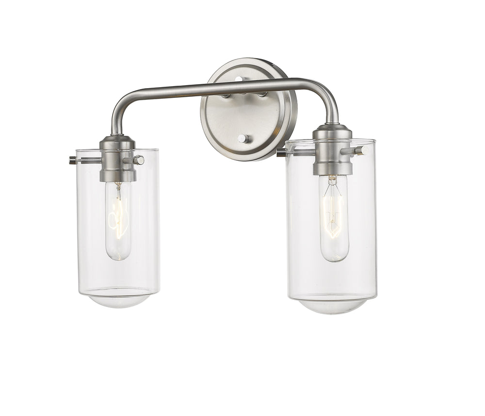 Delaney 2 Light Vanity in Brushed Nickel Finish