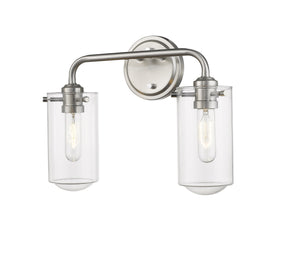 Delaney 2 Light Vanity in Brushed Nickel Finish