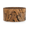 Rhea Solid Wood Round Coffee Table - Reclaimed Teak