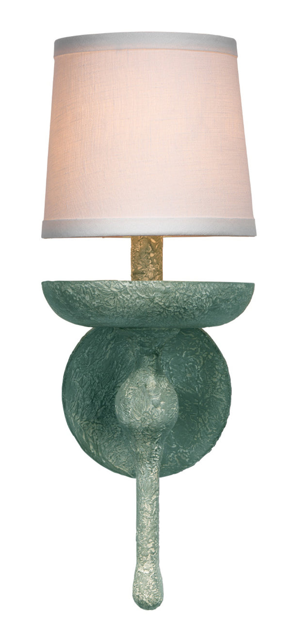 Concord Wall Sconce, Green Plaster
