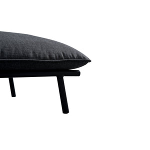 Moe's Morgan Outdoor Ottoman in Speckled Charcoal