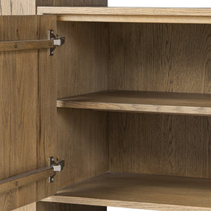 Fisher Bookcase - Rustic Amber Oak Veneer