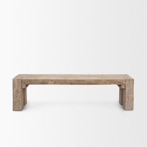 McArthur Whitewash Reclaimed Wood Bench