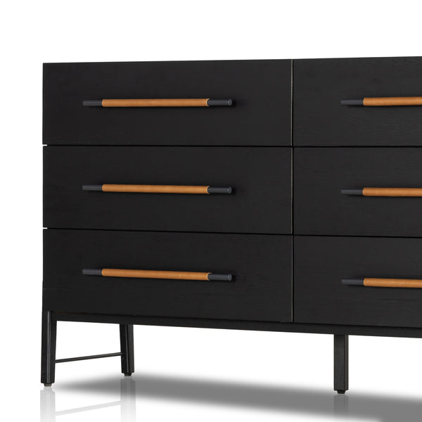 Rosedale 6 Drawer Dresser in Ebony Oak