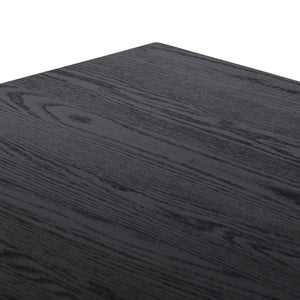 Millie Dining Table - Drifted Matte Black Veneer