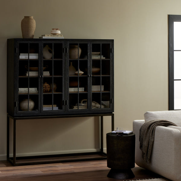 Palmer Cabinet in Charcoal Oak Veneer