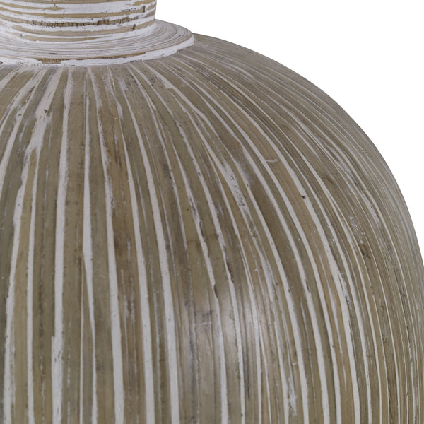 Islander White Washed Vases, S/2