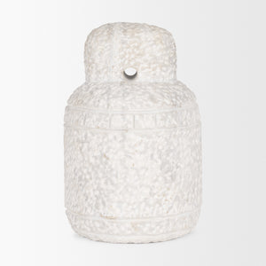 Irina Large White Marble Door Stopper
