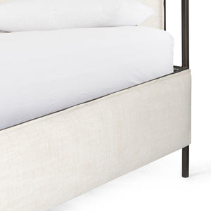 Leigh Upholstered Queen Bed - Hockney Ivory