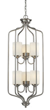 Cardinal 6 Light Pendant in Brushed Nickel Finish