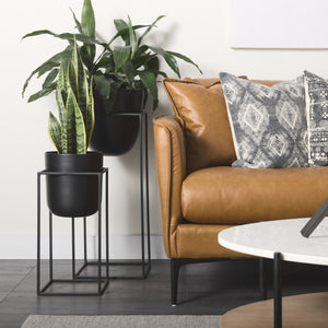 Bumble (Set of 2) 12L x 12W x 32H Black Plant Stands