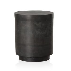 Javi Outdoor End Table In Aged Grey