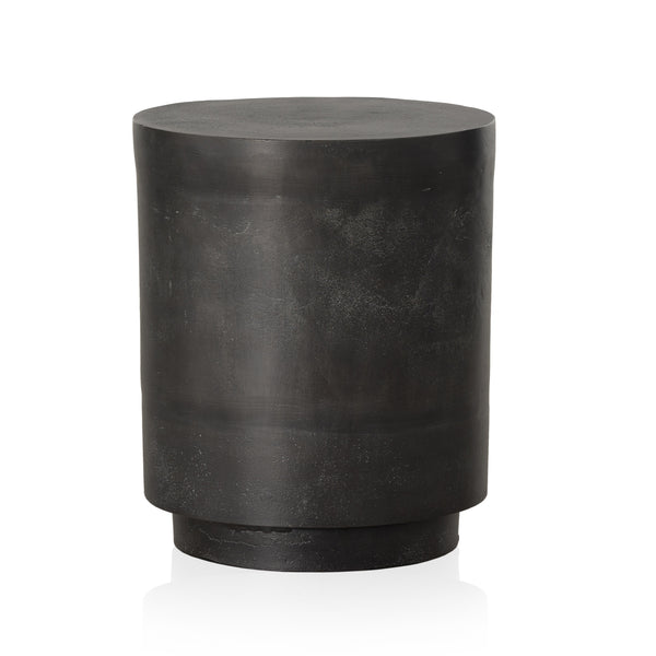 Javi Outdoor End Table In Aged Grey