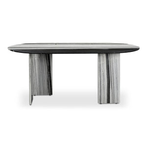 Celia Oval Dining Table in Panda Marble