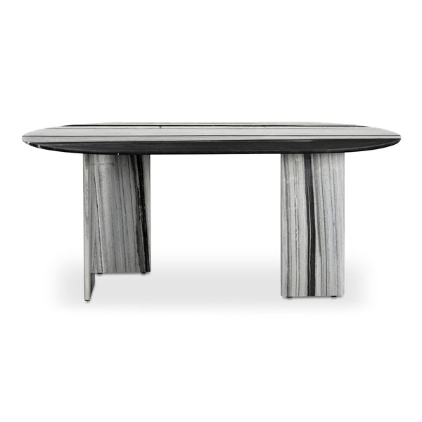 Celia Oval Dining Table in Panda Marble