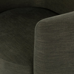 Calista Swivel Chair In Atlantis Moss