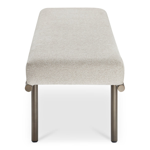 Moe's Carson Dining Bench in Beige