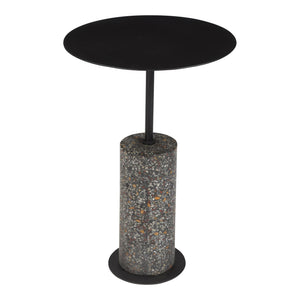 Moe's Lillith Accent Table Black Terrazzo Base