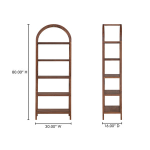 Moe's Eero Bookcase with Walnut Veneer Shelves