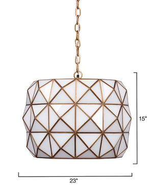 Hollywood 1-Light Glass and Metal Pendant
