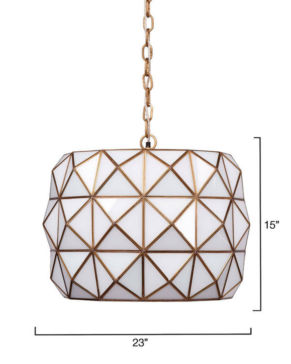 Hollywood 1-Light Glass and Metal Pendant