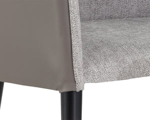 Asher Dining Chair - Flint Grey / Napa Taupe