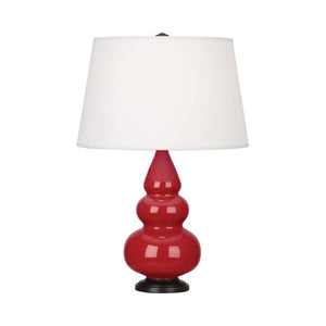 Ruby Red Small Triple Gourd Accent Lamp