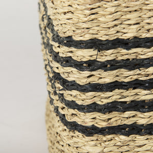 Cullen 15.7L x 15.7W x 15.7H (Set of 3) Grey Twisted Seagrass Square Basket