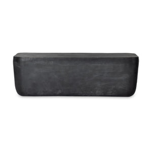 Basil Outdoor Rectangle Coffee Table Large In Grey