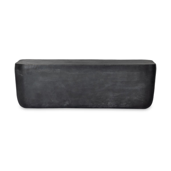 Basil Outdoor Rectangle Coffee Table Large In Grey