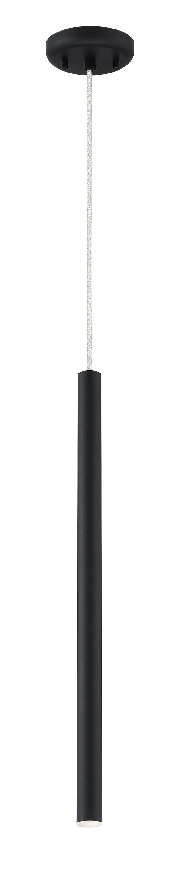 Forest 1 Light Mini Pendant in Matte black Finish